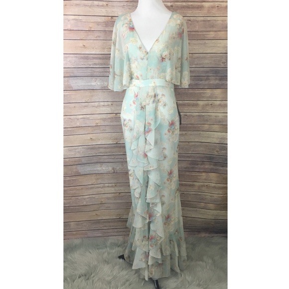 NWT Topshop Floral Print Maxi Dress - Picture 2 of 8
